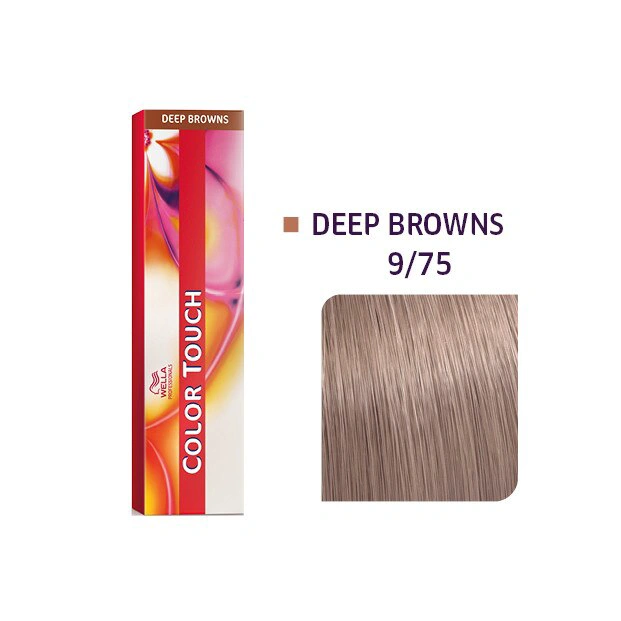 Wella Color Touch Hajszínező - 9/75 60ml Very Light Blonde Brown Mahogany képe 1